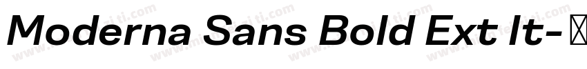 Moderna Sans Bold Ext It字体转换